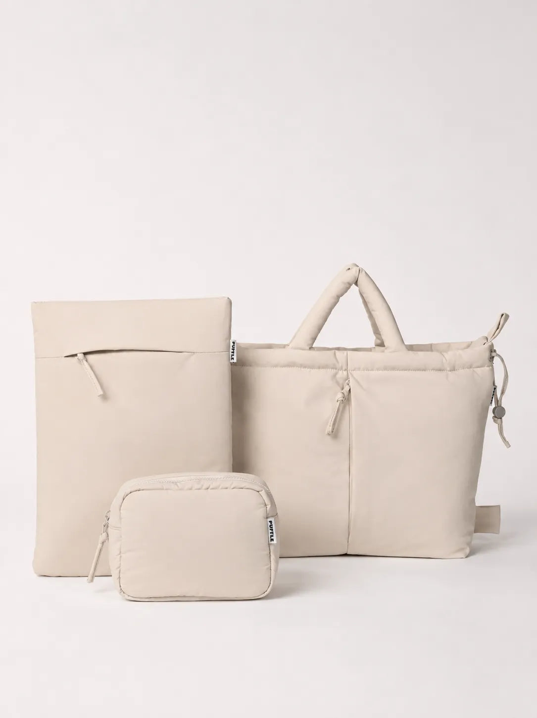 JOY Bag, Sleeve and Pouch shown together
